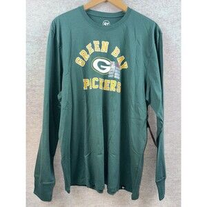 ‘47 Brand Men’s Long Sleeve Tshirt Green Bay Packers XXL NWT